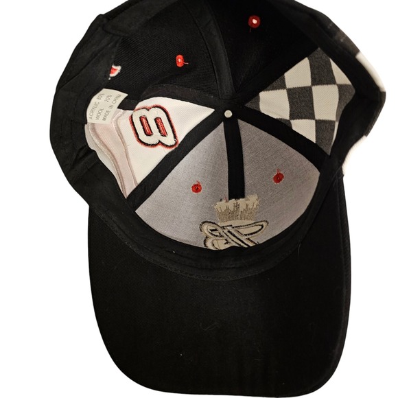Vintage Dale Earnhardt Jr #8‎ Budweiser Baseball Hat Cap Checker Flag - Picture 4 of 6